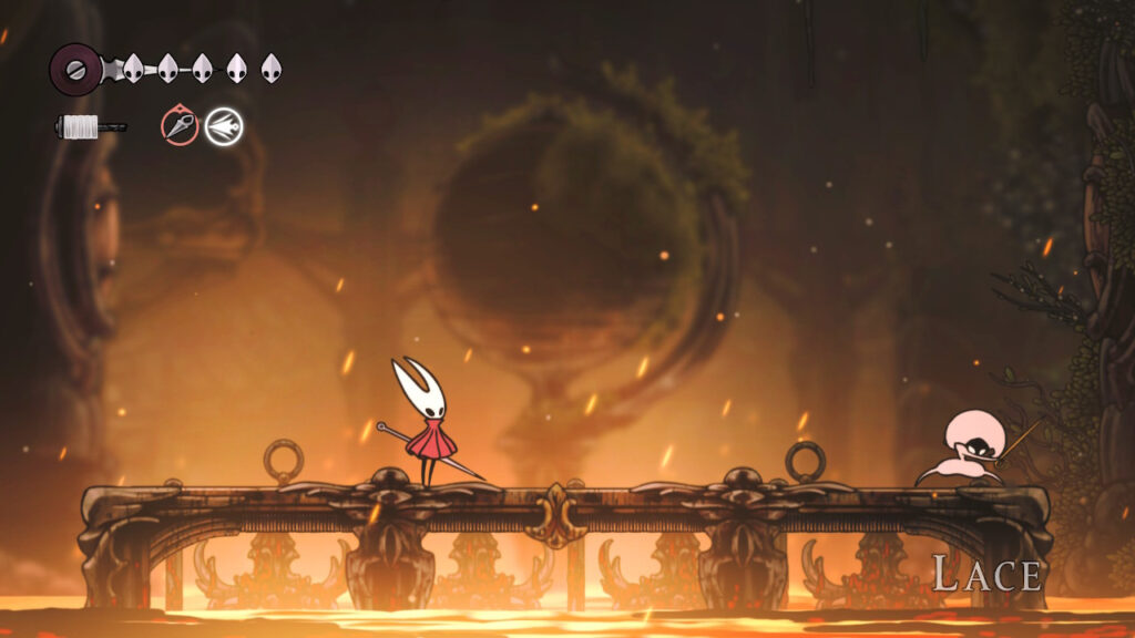 Lace er en av de første bossene du møter